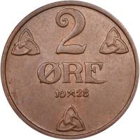 (№1909km371) Монета Норвегия 1909 год 2 Oslash;re