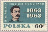 (1963-001) Марка Польша "Р. Траугутт" , III Θ