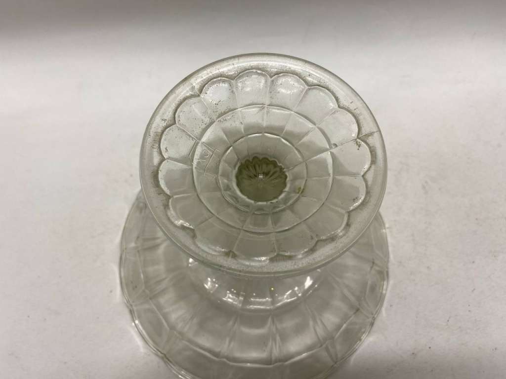 Фруктовница на ножке, стекло, СССР, клеймо