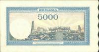 (,) Банкнота Румыния 1944 год 5 000 лей    UNC