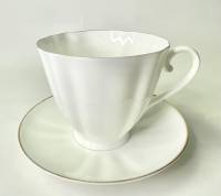 Кофейная пара тюльпан костяной фарфор ЛФЗ 