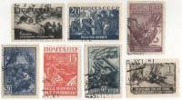 1942-10-16 Серия Набор марок 7 шт СССР  Великая Отечественная война II Θ