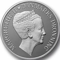 (№2010km938) Монета Дания 2010 год 500 Kroner (Ее Величество Королева Маргрете II)