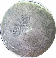 (№1663km25) Монета Бразилия 1663 год 60 Reacute;is (Португалия 1/2 Tostao)