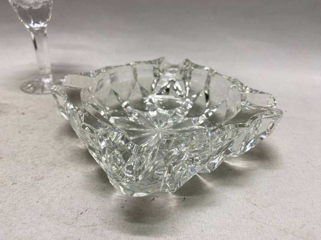 Пепельница, кружка, рюмка хрусталь