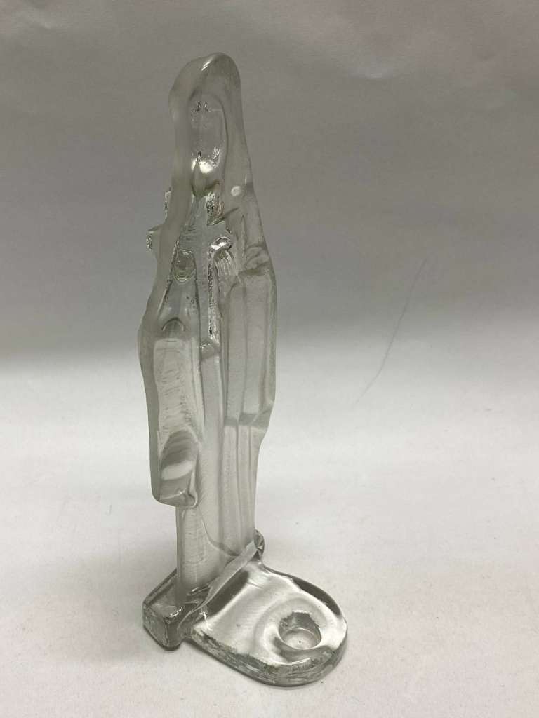 Подсвечник стеклянный 27 см