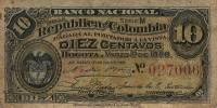 (№1883P-211) Банкнота Колумбия 1883 год "10 Centavos"