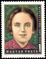 (1972-085) Марка Венгрия "Ф. Мартос"    75 лет со дня рождения Флоры Мартос II Θ