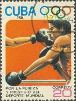 (1984-056) Марка Куба "Бокс"    Летние ОИ 1984, Лос-Анджелес III Θ