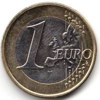 (2014) Монета Латвия 2014 год 1 евро   Биметалл  XF