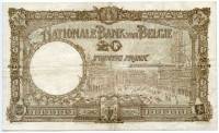 (№1924P-94a.2) Банкнота Бельгия 1924 год "20 Francs"