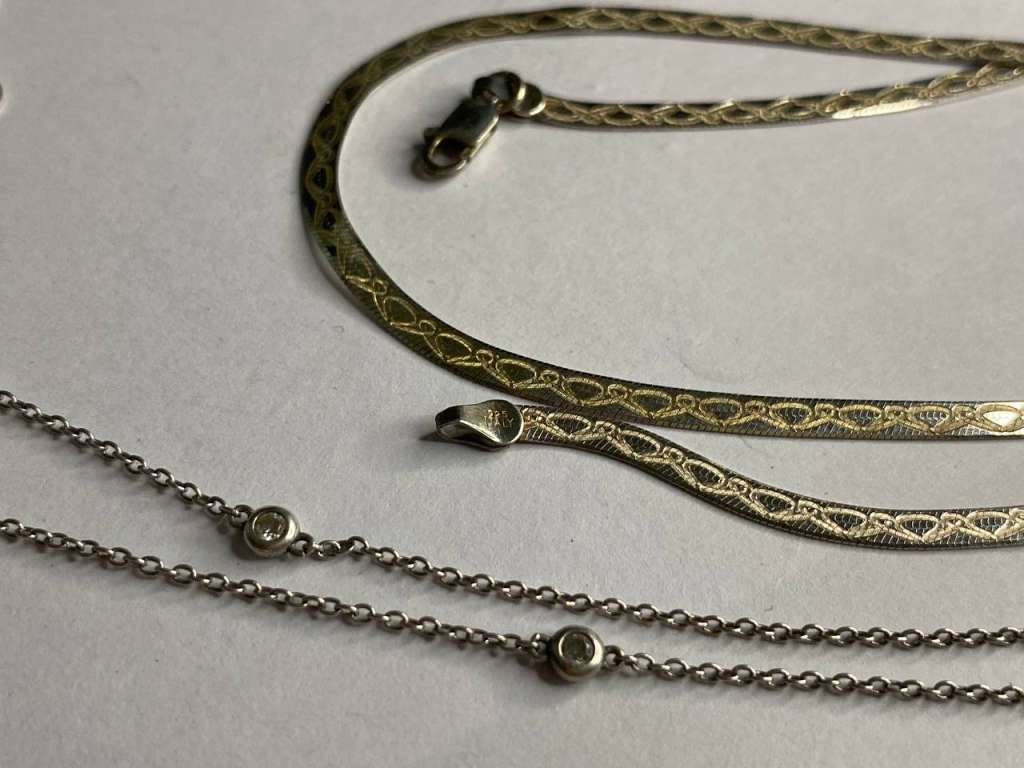 Цепочка 2 шт серебро 925 пр