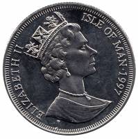 () Монета Остров Мэн 1997 год 1 крона ""  Серебрение  UNC