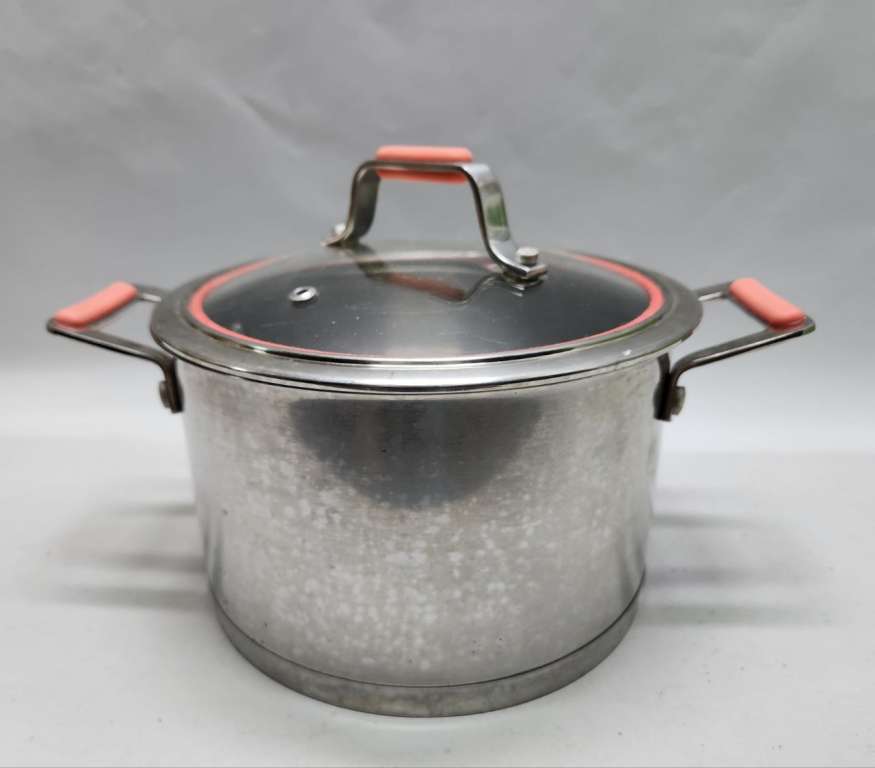 Кастрюля 3 литра Homeclub стеклянная крышка