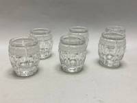 Стопки бочонки хрусталь СССР, 6 шт