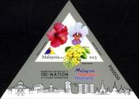 (№2013-174) Блок марок Малайзия 2013 год "3-я выставка Марка TriNation", Гашеный