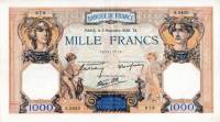 () Банкнота Франция 1938 год 1 000  ""   UNC