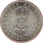 (№1977km21) Монета Джибути 1977 год 2 Francs
