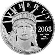 (2008w) Монета США 2008 год 10 долларов    AU