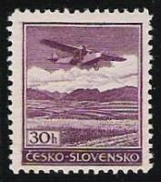 (1939-82) Марка Чехословакия "Фоккер F VIII b (Фиолетовая)"    Самолеты III Θ