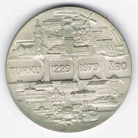 () Монета Финляндия 1979 год 25  ""   Биметалл (Серебро - Ниобиум)  UNC