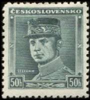 (1938-017) Марка Чехословакия "М. Штефаник"    М. Штефаник (Стандартный выпуск) II Θ