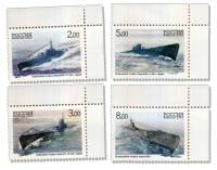 2005-13-16 Серия Набор марок 4 шт Россия 2 3 5 8 руб  Подводные силы ВМФ 100 лет III O