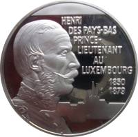 (1996) Монета Люксембург 1996 год 20 евро "Великий герцог Анри"  Серебро Ag 925  PROOF