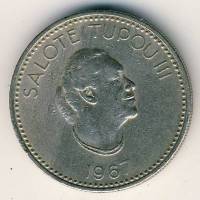() Монета Тонга 1967 год 10  ""   Медь-Никель  UNC