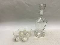 Графин + 4 стопки, стекло