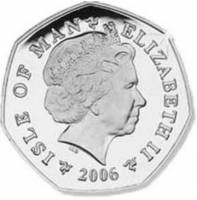 () Монета Остров Мэн 2006 год 50 пенсов ""  Медь-Никель  AU