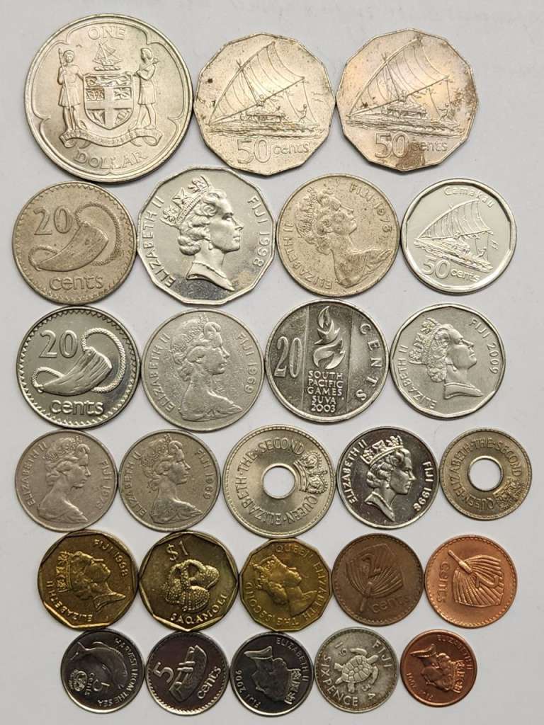 Набор монет Фиджи 26 штук