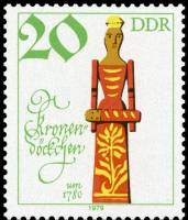 (1979-096) Марка Германия (ГДР) "Деревянная кукла"    Исторические куклы III Θ