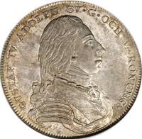 (№1801km561) Монета Швеция 1801 год 1 Riksdaler