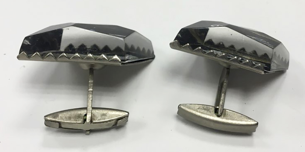 Запонки "Музыкальный ключ" (сост. на фото)