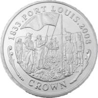 (2008) Монета Фолклендские Острова 2008 год 1 крона "Порт Луис"  Никель Медь-Никель  PROOF