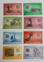 (--) Набор марок Индонезия "8 шт."  Негашеные  , III O