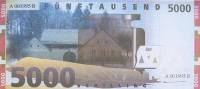 (№1995) Банкнота Австрия 1995 год "5,000 Schilling"