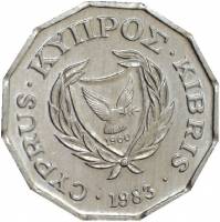 (№1983km52) Монета Кипр 1983 год frac12; Cent