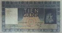 (№1936P-49a.1) Банкнота Нидерланды 1936 год "10 Gulden"