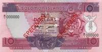 (,) Банкнота Соломоновы Острова 1986 год 10 долларов    UNC