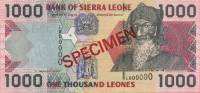Банкнота Сьерра-Леоне 01.03.2003 год 1 000 леоне Баи Буре   UNC
