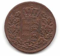 (№1840km585) Монета Германия (Германская Империя) 1840 год frac12; Kreuzer