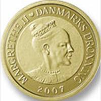 (№2007km918) Монета Дания 2007 год 1,000 Kroner (Белый медведь)