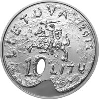 () Монета Литва 2012 год 10 лит ""  Биметалл (Серебро - Ниобиум)  PROOF