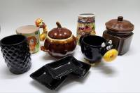 Горшочек Банка для хранения Кружка Карандашница Соусники керамика (набор 9 предметов)