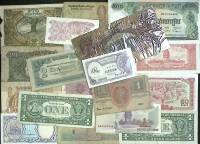 Набор банкнот, 36 шт. (сост. на фото)
