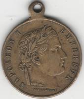 1853 Жетон Медаль Франция Наполеон I Открытие гробницы Париж 5 мая 1853 Бронза  XF