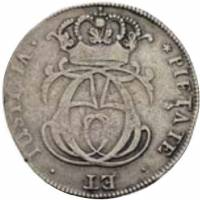 (№1686km157) Монета Норвегия 1686 год 4 Mark