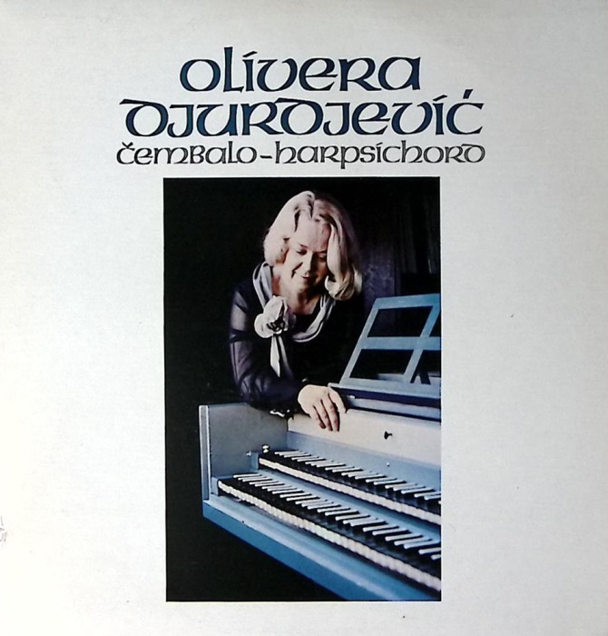 Пластинка виниловая Olivera Durdevic Клавесин RTB 300 мм. Near mint